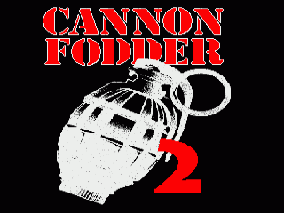 Cannon Fodder 2 title screen for Amiga